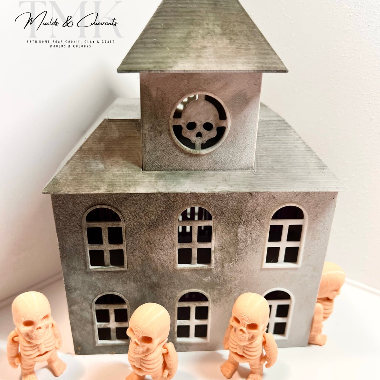 10x 3D Printed Mini Articulated Halloween Skeleton for Toy Surprise Bath Bombs