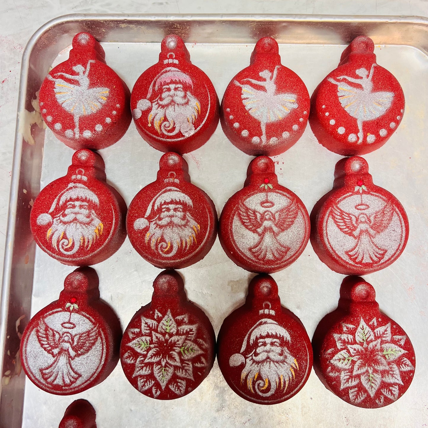 Christmas Vacuum Form Mould plus Stencil sets