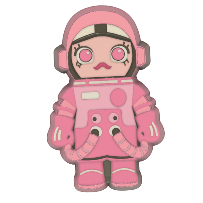 Space Molly with Body (3D Printed)