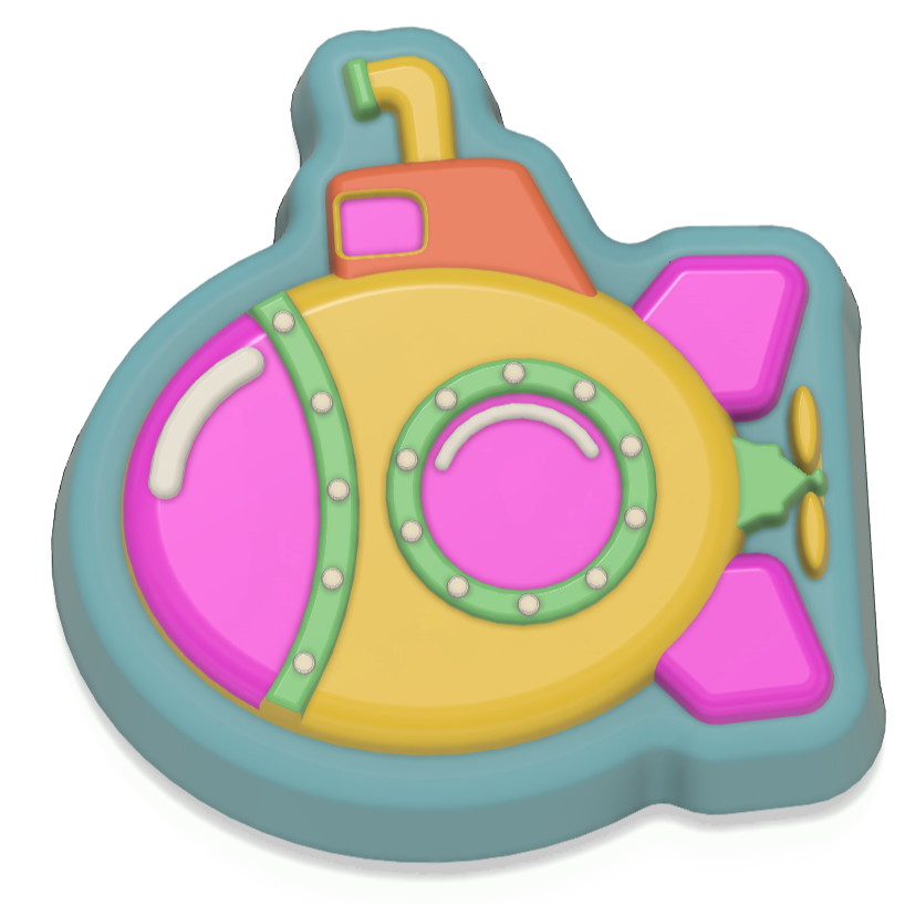 Cute Submarine Vacuum Form Mould