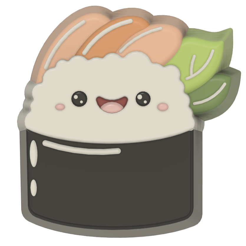 Sweet Kawaii Sushi Collection (3D Printed)