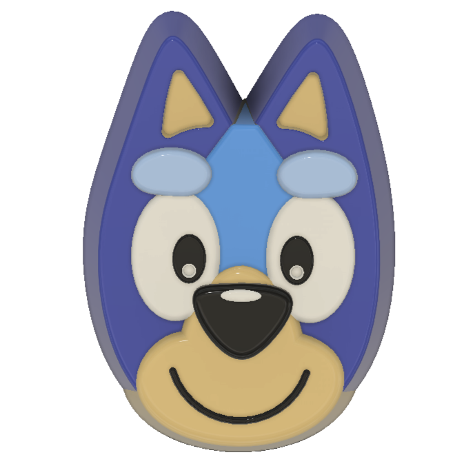 Blue Dog 1 Face Vacuum Form Mould