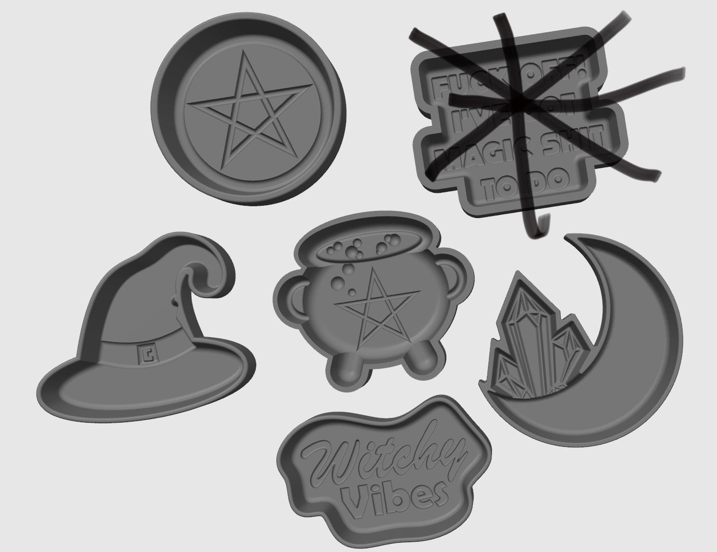 Spicy Witch Collection Hybrids (3D Printed)