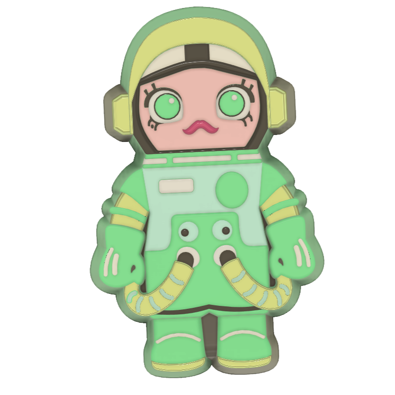 Space Molly with Body (3D Printed)