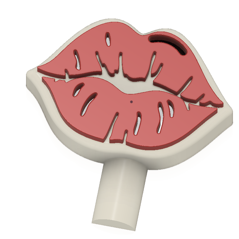 Valentines Lips Style Magic Bath Bomb Wands