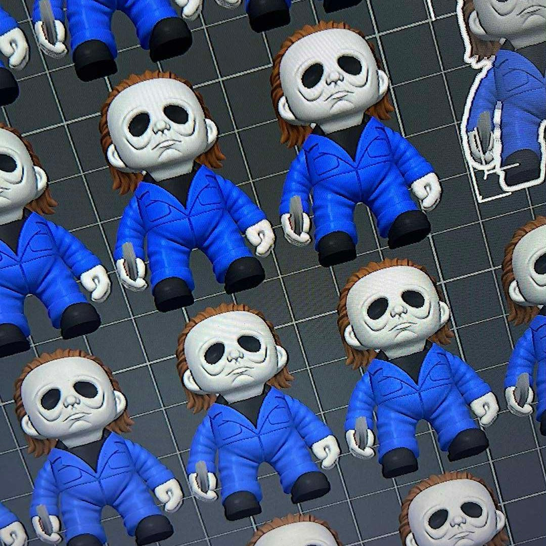 10x Articulated Flexi Mike Myers Toys for Bath Bombs