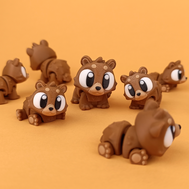 Animals you might see at the Zoo Articulated Fleci 3D prints