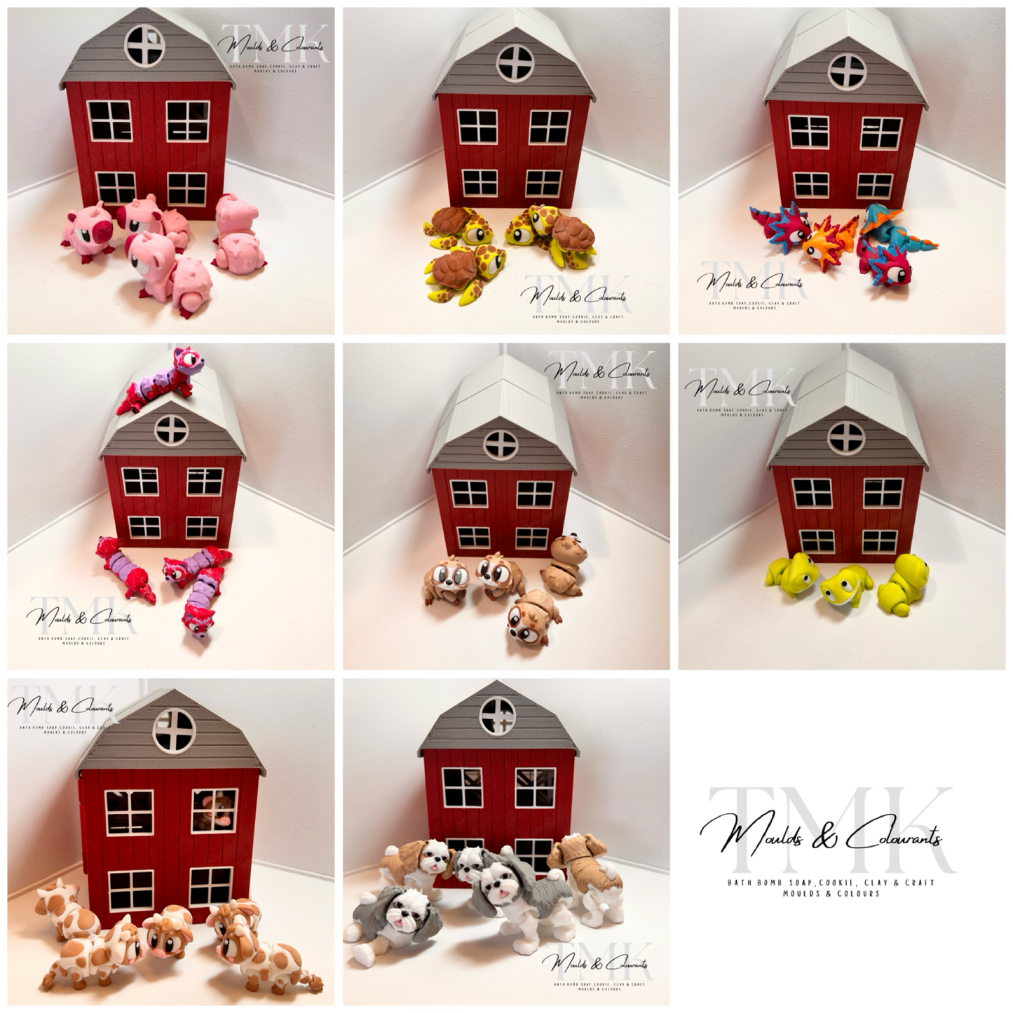 Randomly Chosen Mixed Packs of Flexi Articulated Prints. X20