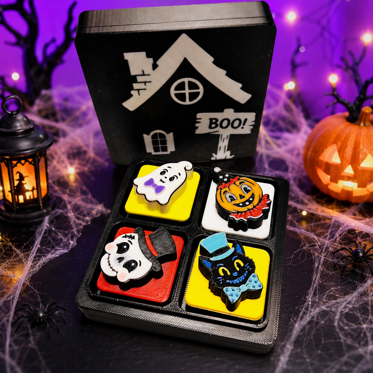 5x Vintage Spooks Fully Printed and Assembled Clickers