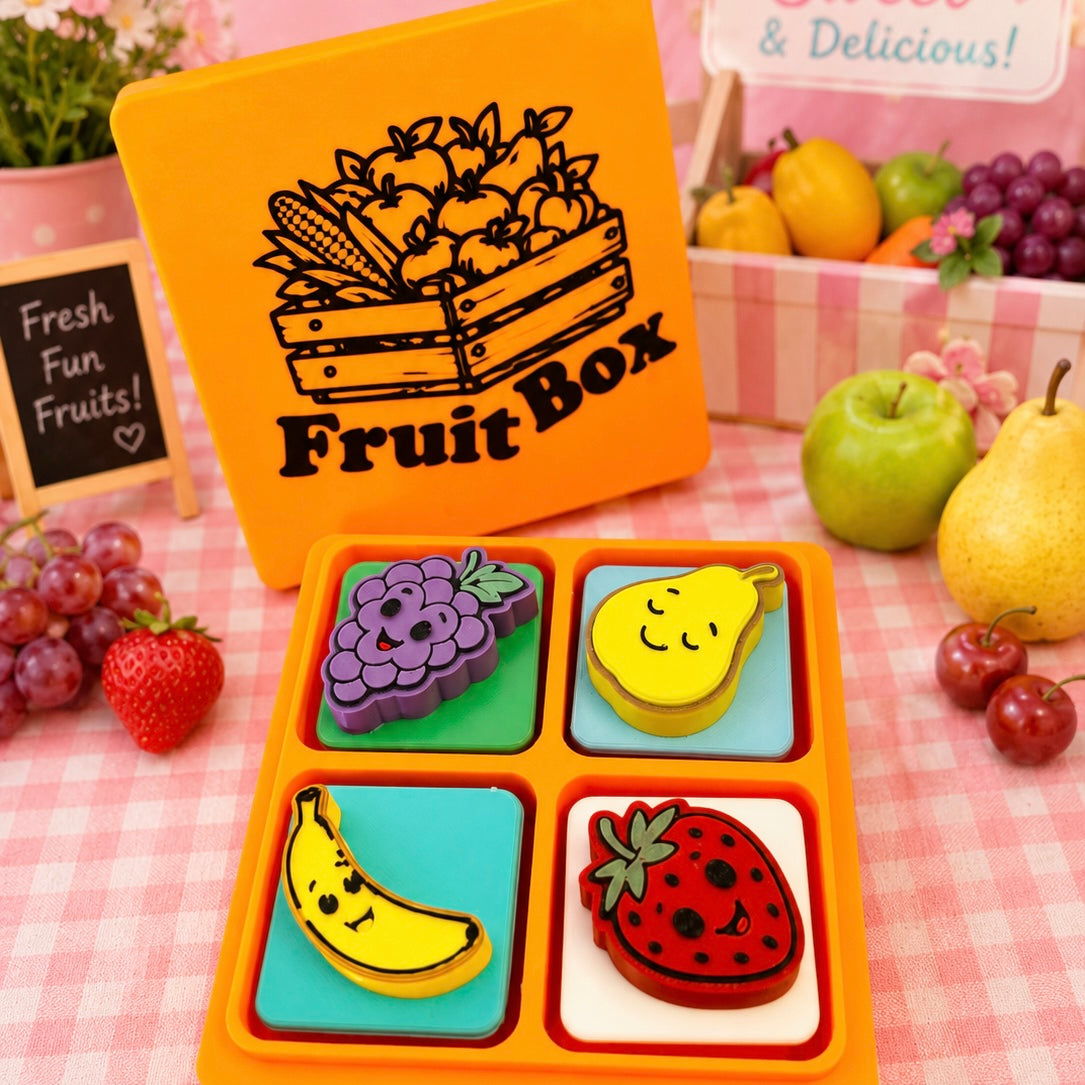 5x Fruit Box Fully Printed and Assembled Clickers