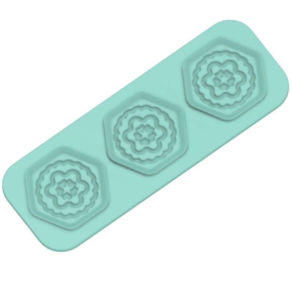 Trio Steamer Hybrid Hex Shaped and Design Plates