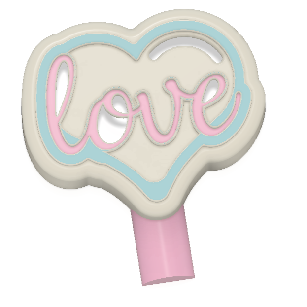 Valentines Love in heart Style Magic Bath Bomb Wands