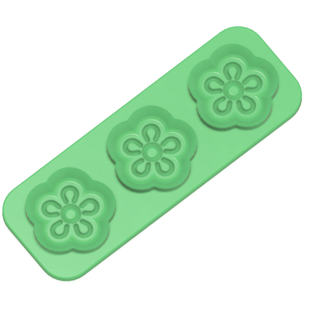 Trio Steamer Hybrid Daisy Shaped and Design Plates