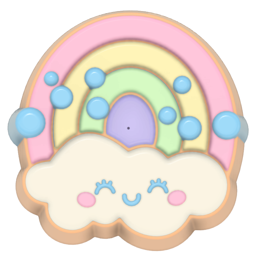 Happy Cloud Rainbow (3D Printed)