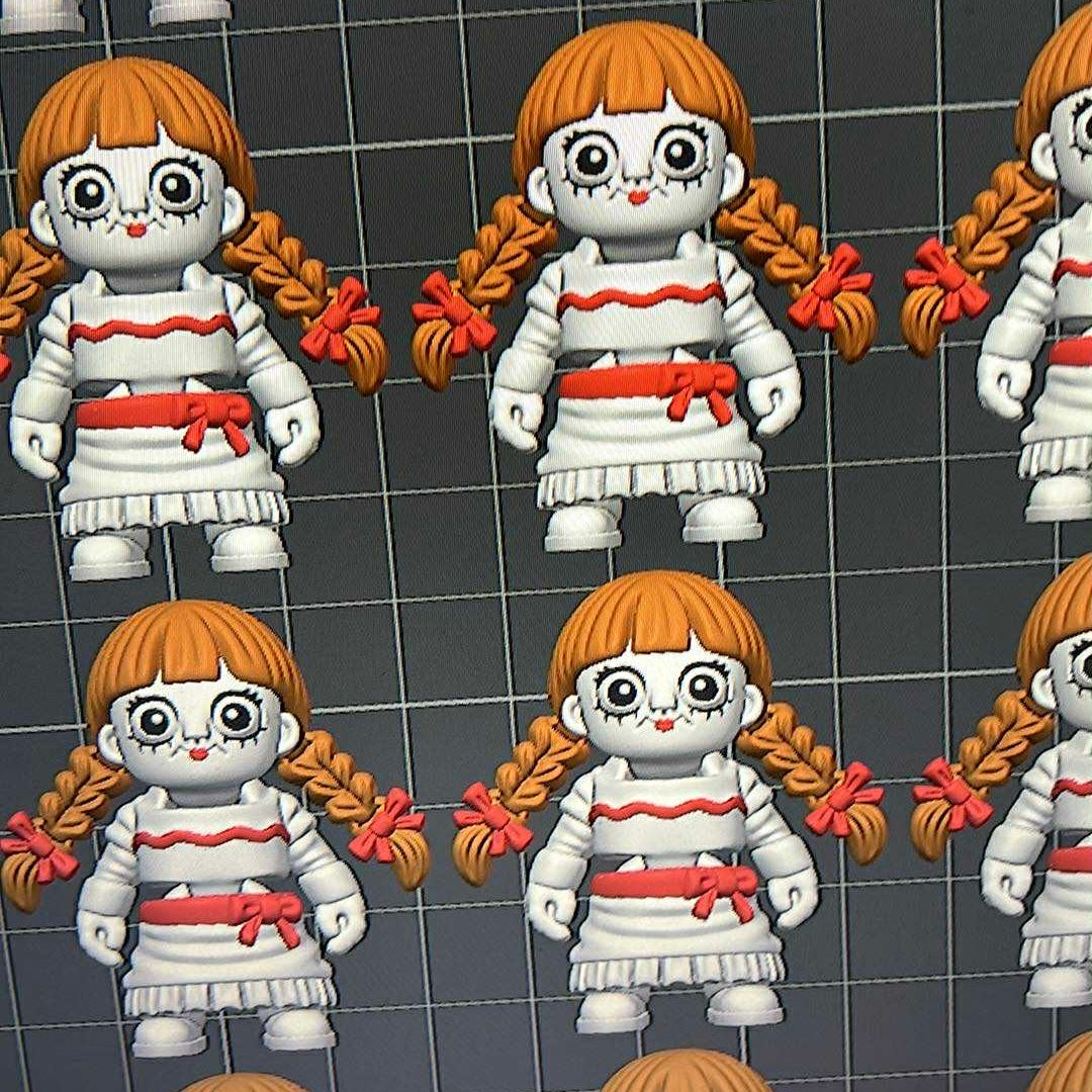 10x Articulated Flexi Annabelle Toys for Bath Bombs