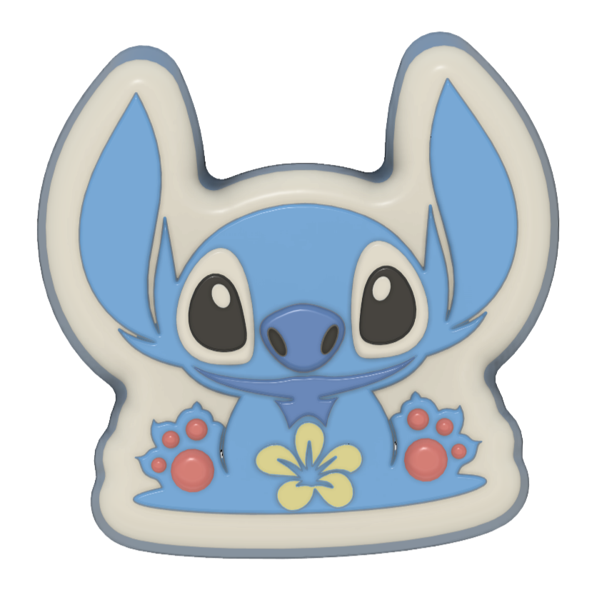 Stitch & Hibiscus Vacuum Form Mould