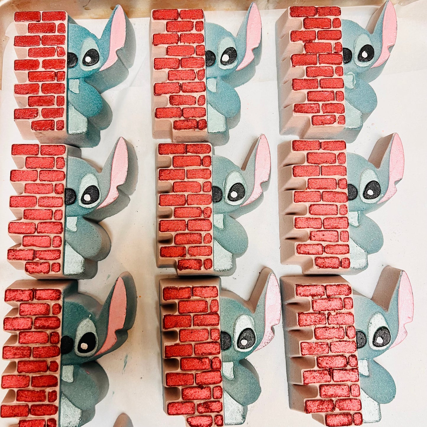 Stitch with Brick Wall (3D Printed)
