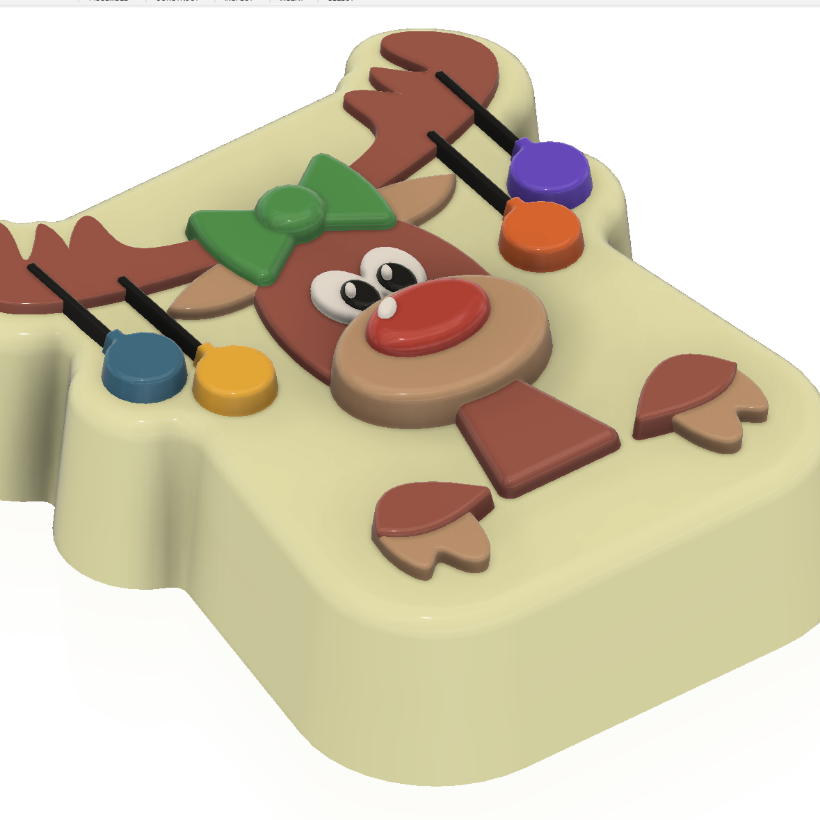 Bauble Reindeer (Vacuum Form Mould)❤️