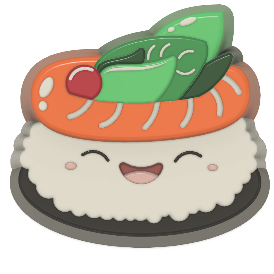 Sweet Kawaii Sushi Collection (3D Printed)