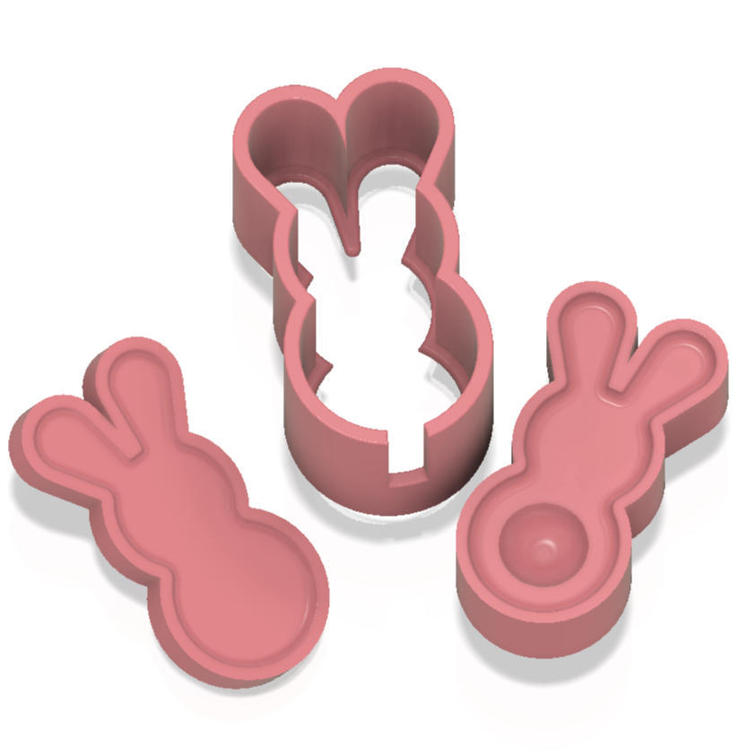 3 Piece Bubble Wand Moulds