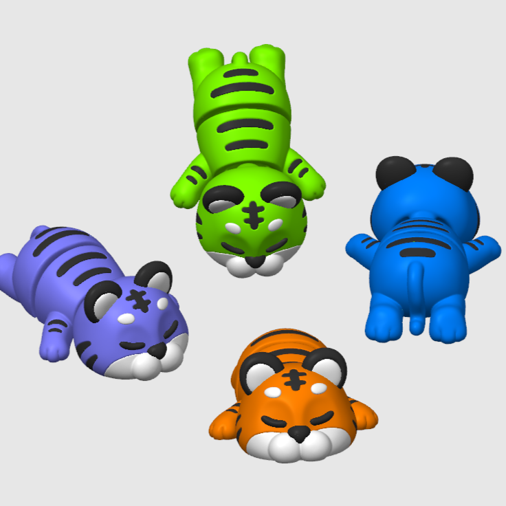 Animals you might see at the Zoo Articulated Fleci 3D prints
