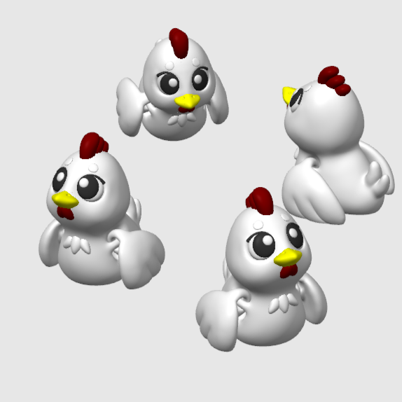 Animals you might see at the Farm Mini Articulated 3D Prints for Bath Bombs