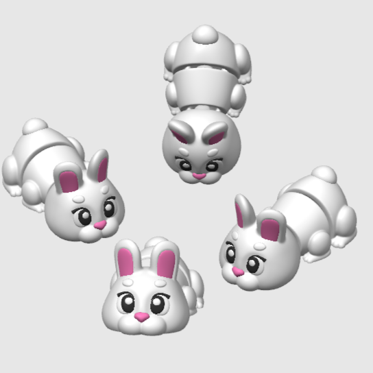 Animals you might see at the Farm Mini Articulated 3D Prints for Bath Bombs