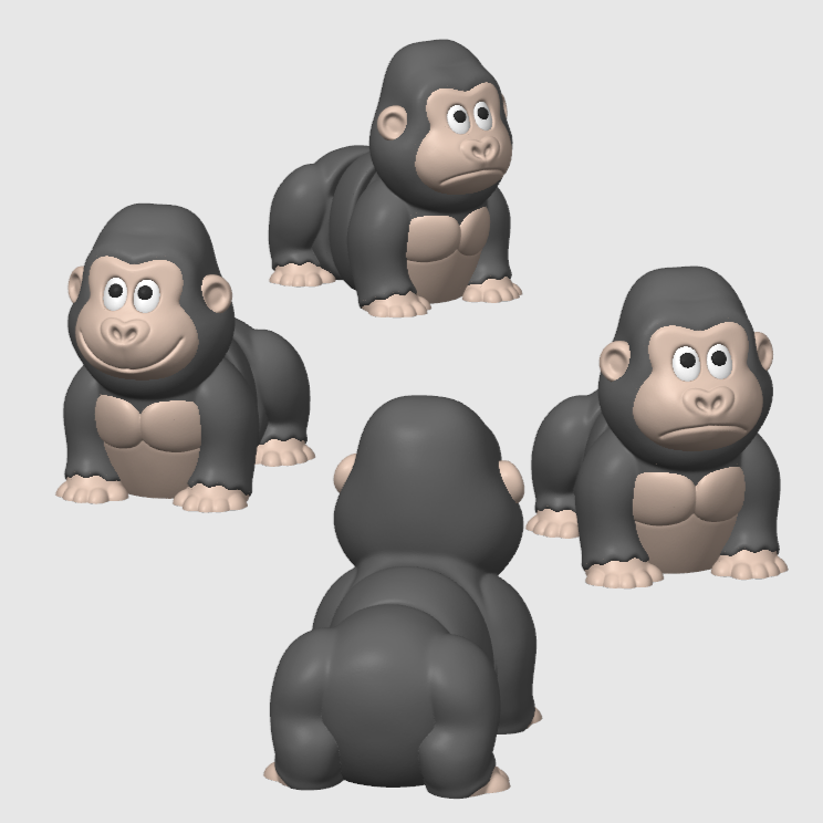Animals you might see at the Zoo Articulated Fleci 3D prints