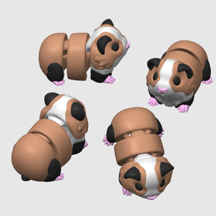 Animals you might see at the Farm Mini Articulated 3D Prints for Bath Bombs