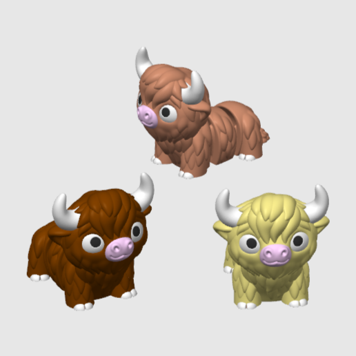 Animals you might see at the Farm Mini Articulated 3D Prints for Bath Bombs