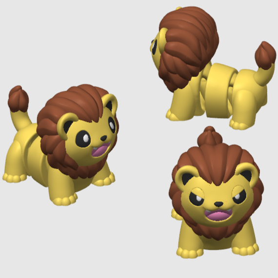 Animals you might see at the Zoo Articulated Fleci 3D prints