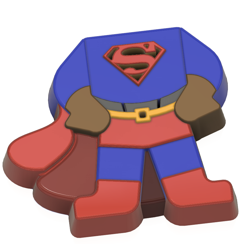 SuperGuy & Lil Superguy (Vacuum Form Mould)