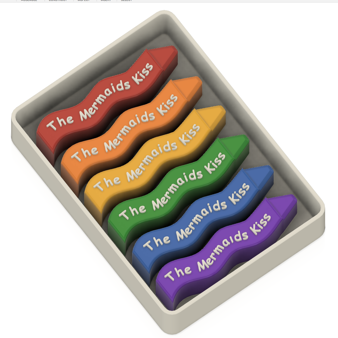Soap Crayon Squiggly Mould Former OR Silicone Mould
