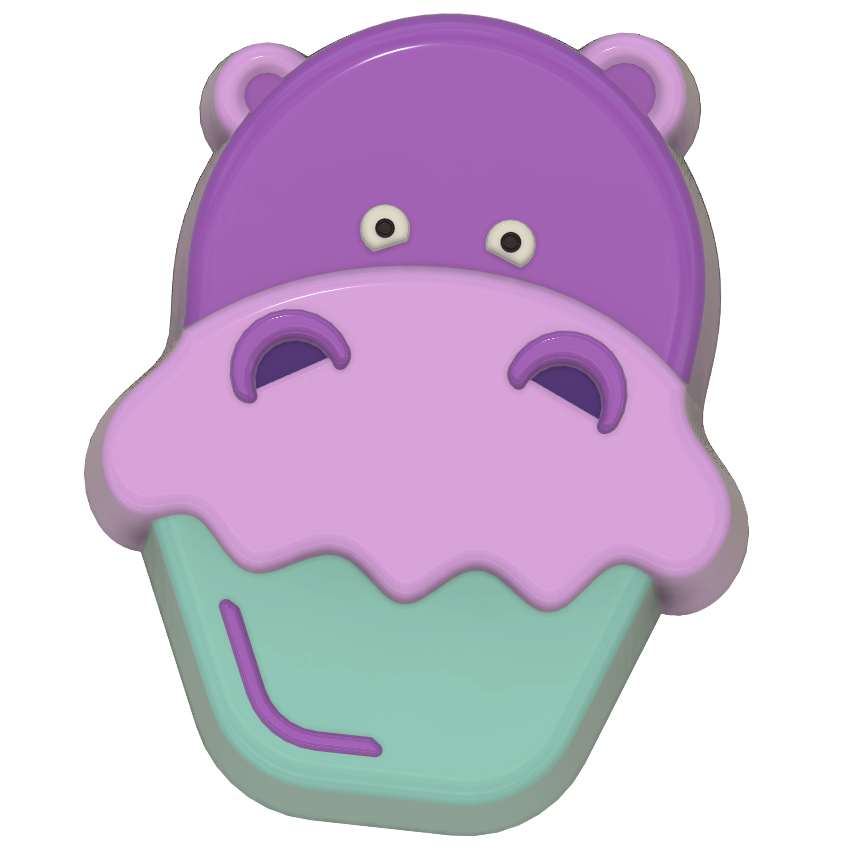 Chibi Cupcake Animals Collection (Vacuum Form Mould)❤️