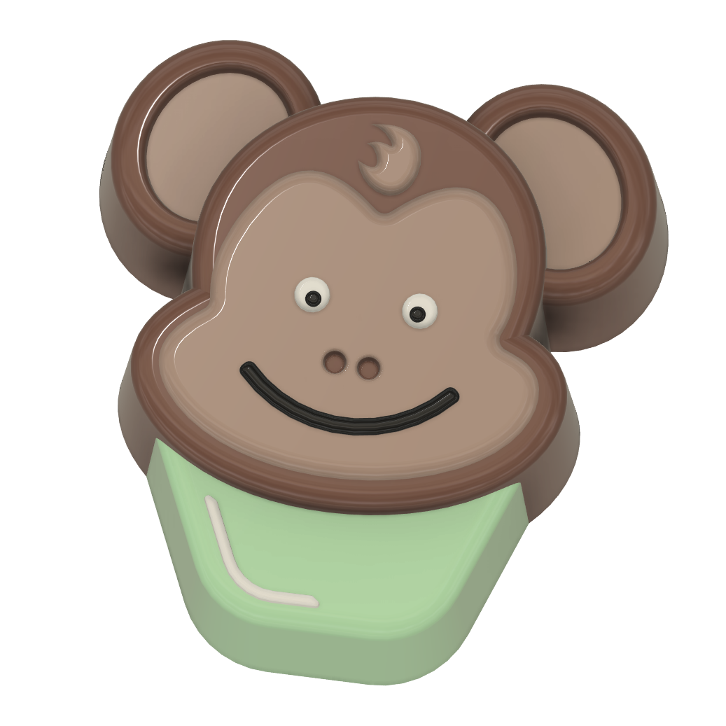 Chibi Cupcake Animals Collection (Vacuum Form Mould)❤️