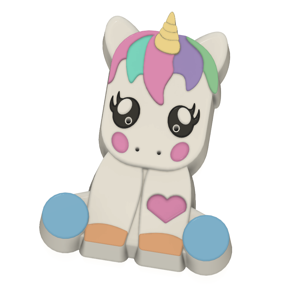 Sitting Unicorn (Vacuum Form Mould)