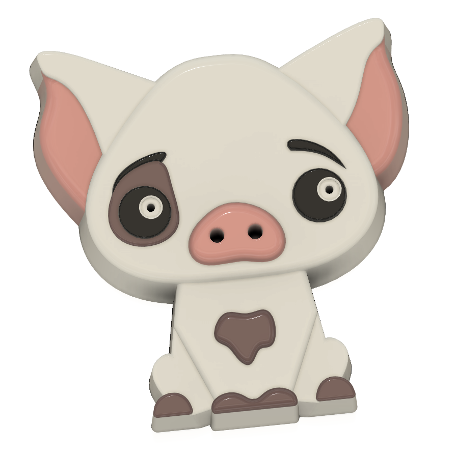 Pua from Moana (Vacuum Form Mould)