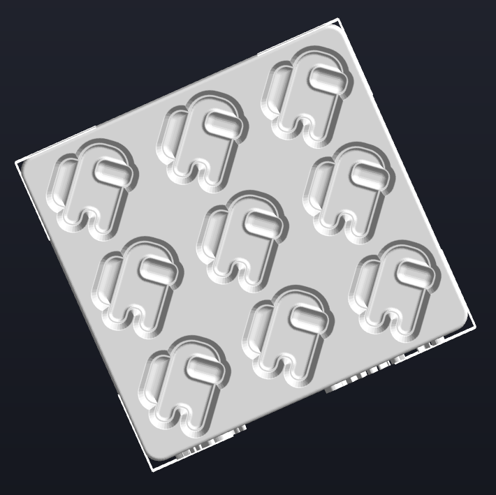 Crew man Confetti Mould & Plunger