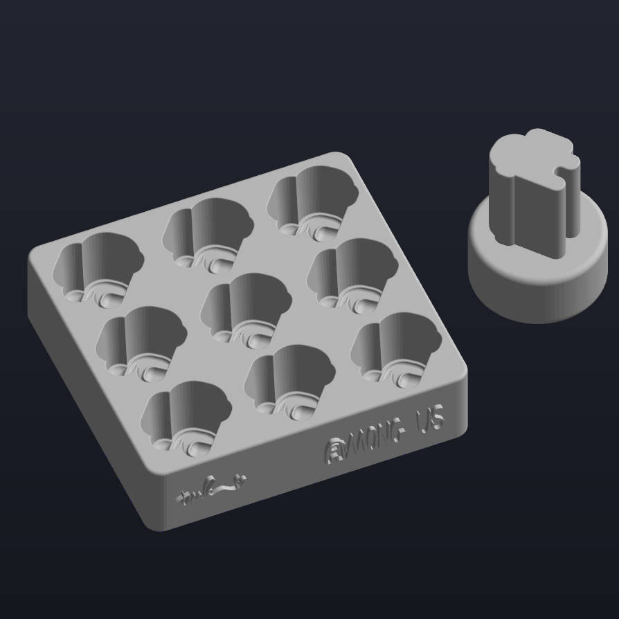Crew man Confetti Mould & Plunger