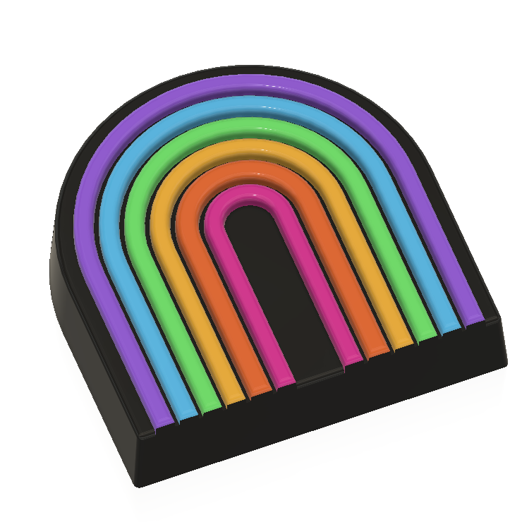 Boho Rainbow NEW (Vacuum Form Mould)❤️