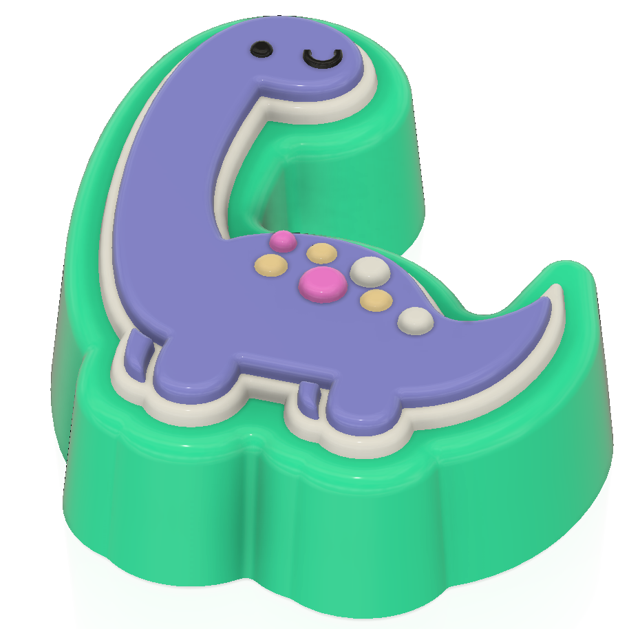 Cute Dinosaur NEW (Vacuum Form Mould)❤️