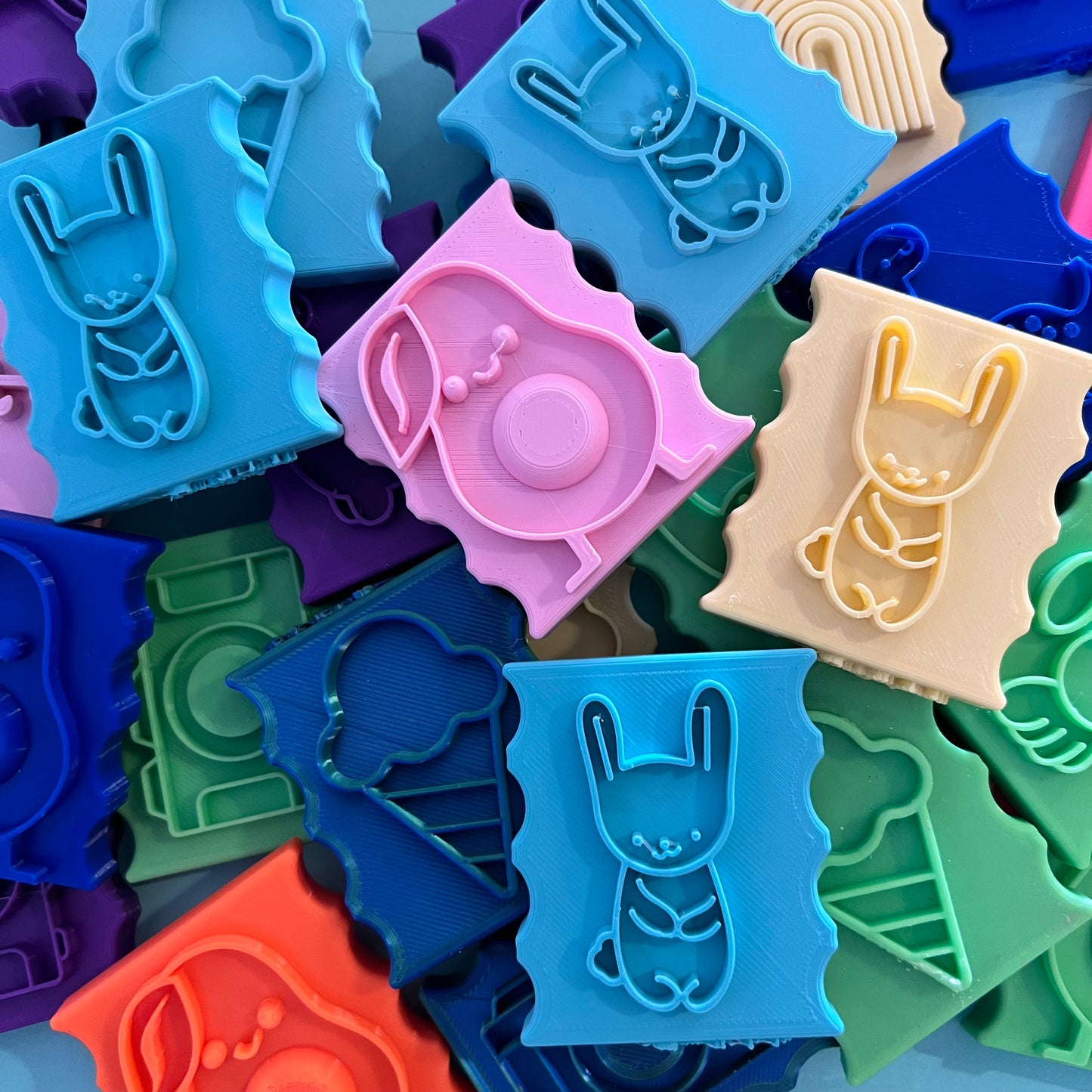 Playdough Bubble Dough Stamps
