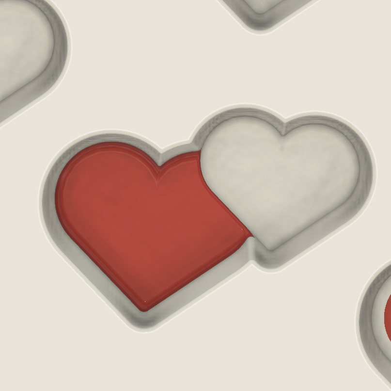 Valentines Confetti Moulds and Plungers (Sold as a complete set) OR (SOLD Separately)