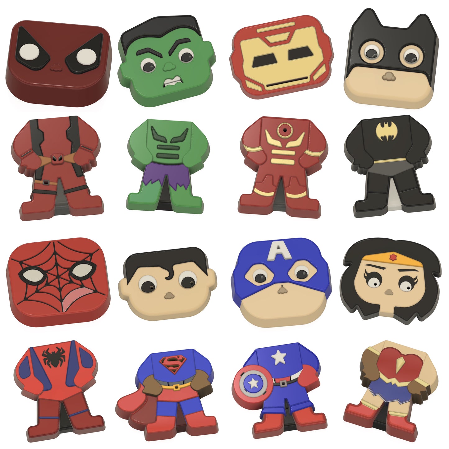 Deadpool & Deadpool Lil (Vacuum Form Mould)❤️