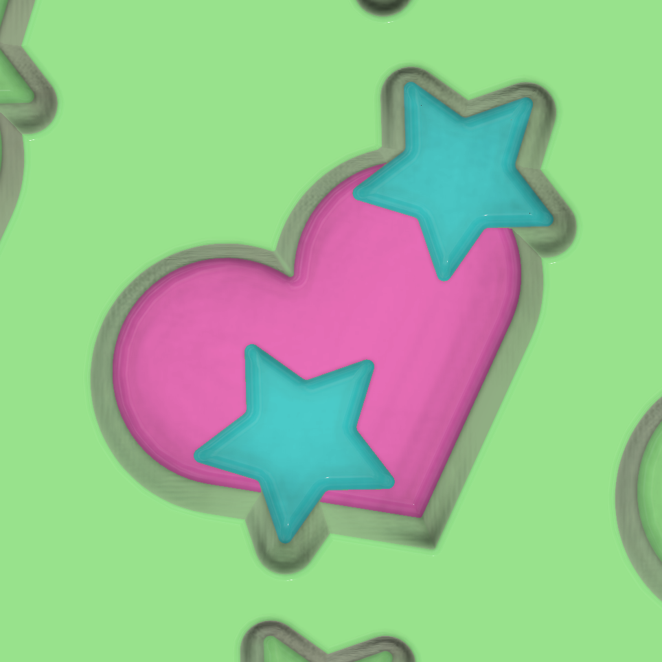 Valentines Confetti Moulds and Plungers (Sold as a complete set) OR (SOLD Separately)