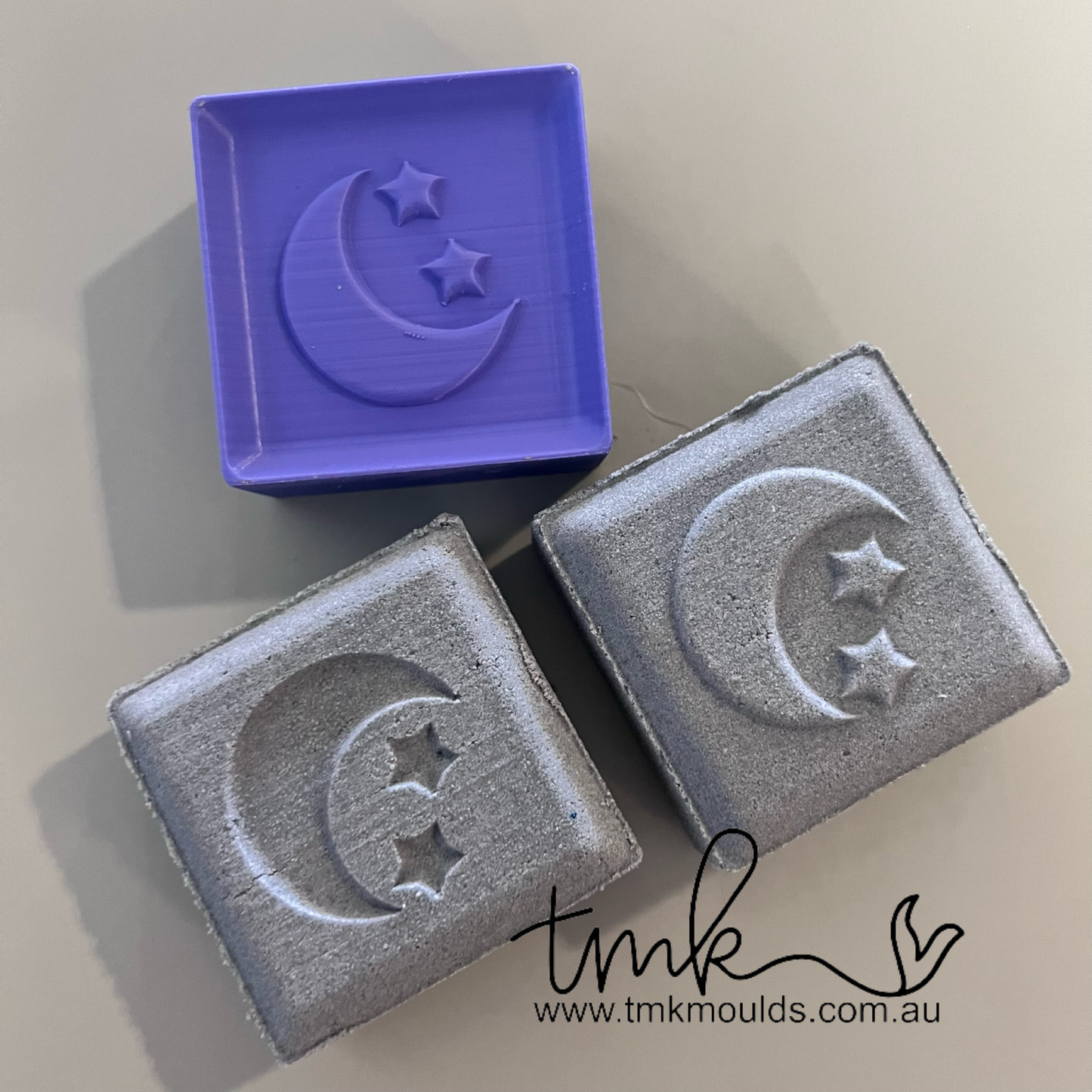 3 Piece Press Moulds and Plates Square Shaped