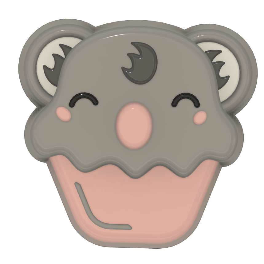 Chibi Cupcake Animals Collection (Vacuum Form Mould)❤️