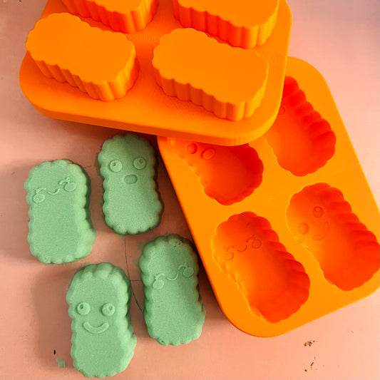 Mini Kawaii Nuggets Piece 3D Printed Mould