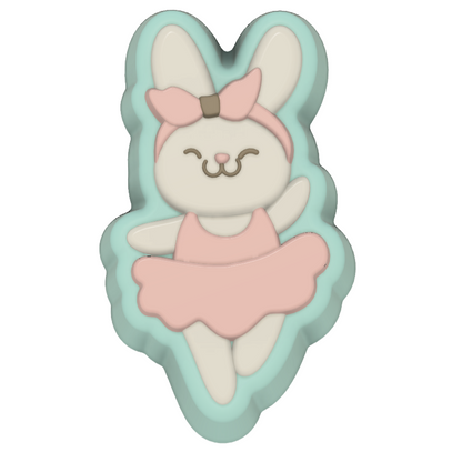 Cute Rabbit Ballerina Mould, Wand or Float