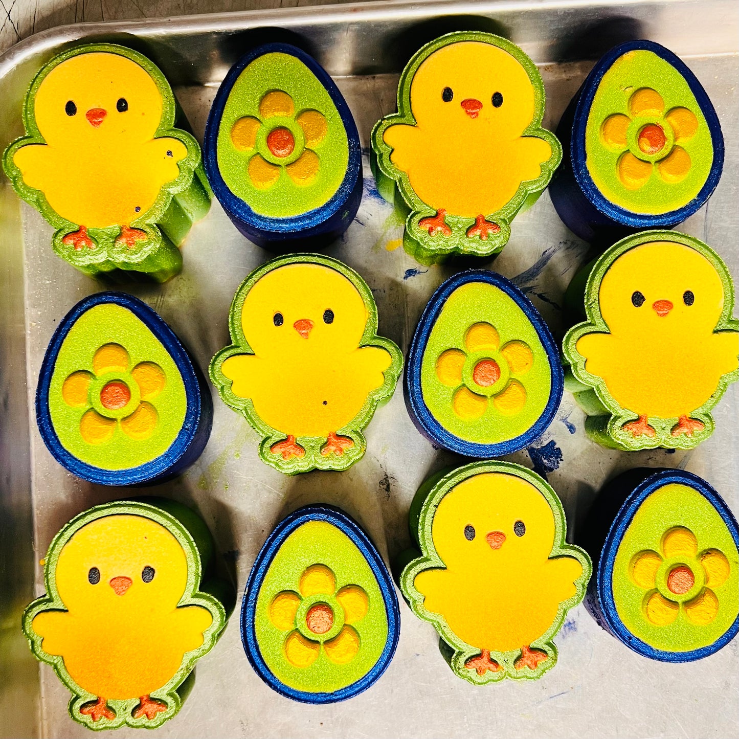 EA26  Chick and Egg Duo 3 Piece 3D Printed Mould